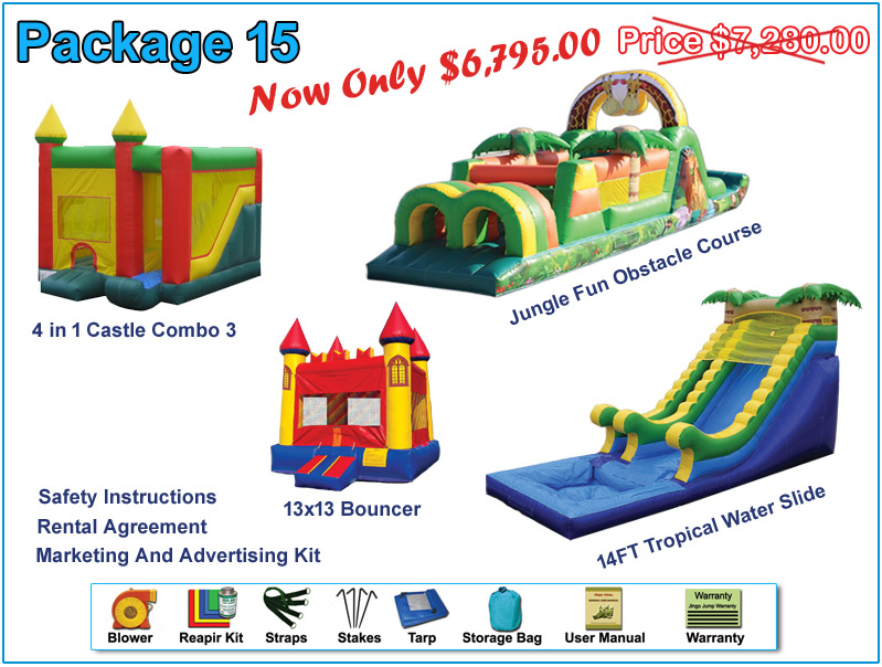 Inflatable Bouncers for sale Package Deals Jingo Jump, Inc USA