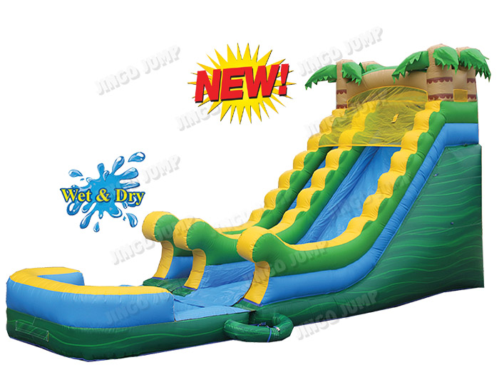 16 FT Tropical WetDry Slide Shop commercial Inflatable water slide